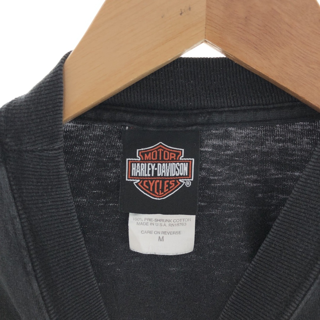 Harley Davidson(ハーレーダビッドソン)の古着 00年代 ハーレーダビッドソン Harley-Davidson HANES モーターサイクル バイクTシャツ USA製 メンズM /eaa390169 メンズのトップス(Tシャツ/カットソー(半袖/袖なし))の商品写真