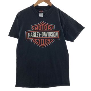 ハーレーダビッドソン(Harley Davidson)の古着 00年代 ハーレーダビッドソン Harley-Davidson HANES モーターサイクル バイクTシャツ USA製 メンズM /eaa390169(Tシャツ/カットソー(半袖/袖なし))