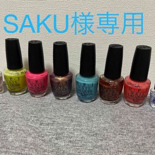 オーピーアイ(OPI)のOPI マニキュア　中古６本とオマケ(マニキュア)