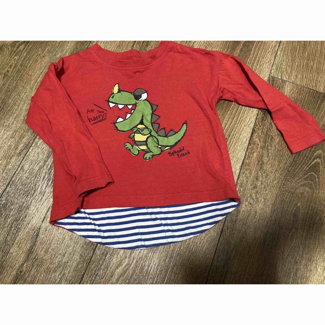 95サイズ　2枚セット　ロンT ロングTシャツ　トミカ　恐竜柄 キッズ/ベビー/マタニティのキッズ服男の子用(90cm~)(Tシャツ/カットソー)の商品写真