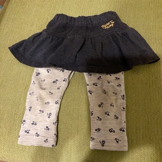 花柄スカッツ♡パンツ　スカート　80(パンツ)