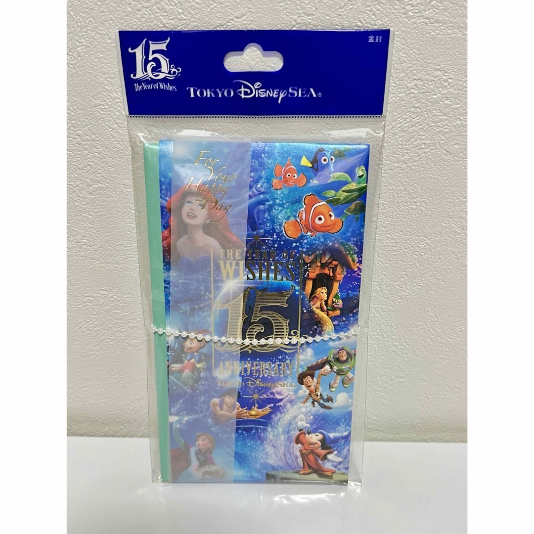 Disney(ディズニー)の新品 ディズニーリゾート ディズニーシー 金封 お祝い袋① インテリア/住まい/日用品の日用品/生活雑貨/旅行(日用品/生活雑貨)の商品写真