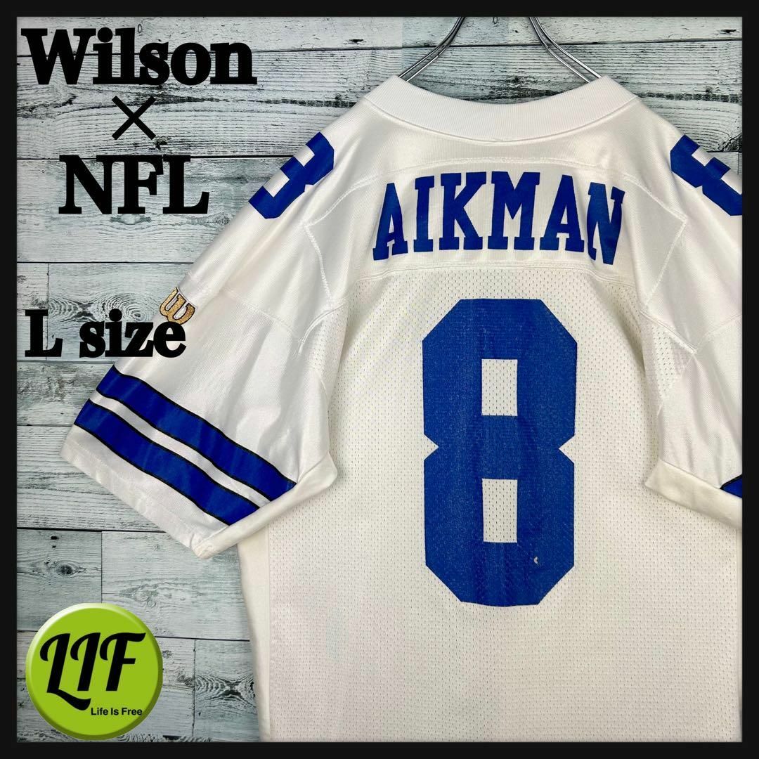 wilson(ウィルソン)のウィルソン NFL プリントチームロゴ カウボーイズ 半袖ゲームシャツ L メンズのトップス(Tシャツ/カットソー(半袖/袖なし))の商品写真