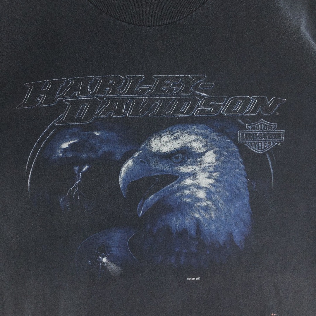 Harley Davidson(ハーレーダビッドソン)の古着 00年代 ハーレーダビッドソン Harley-Davidson モーターサイクル バイクTシャツ USA製 メンズL /eaa390138 メンズのトップス(Tシャツ/カットソー(半袖/袖なし))の商品写真