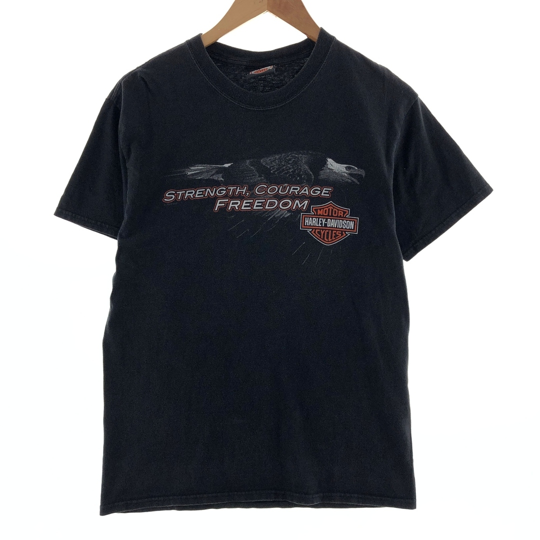 Harley Davidson(ハーレーダビッドソン)の古着 00年代 ハーレーダビッドソン Harley-Davidson HANES モーターサイクル バイクTシャツ メンズM /eaa390161 メンズのトップス(Tシャツ/カットソー(半袖/袖なし))の商品写真