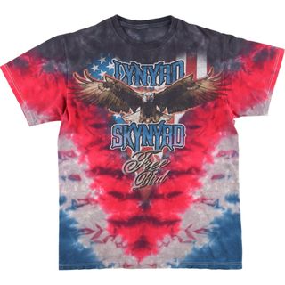 古着 LYNYRD SKYNYRD レーナードスキナード タイダイ柄 バンドTシャツ バンT メンズS /eaa433937(Tシャツ/カットソー(半袖/袖なし))