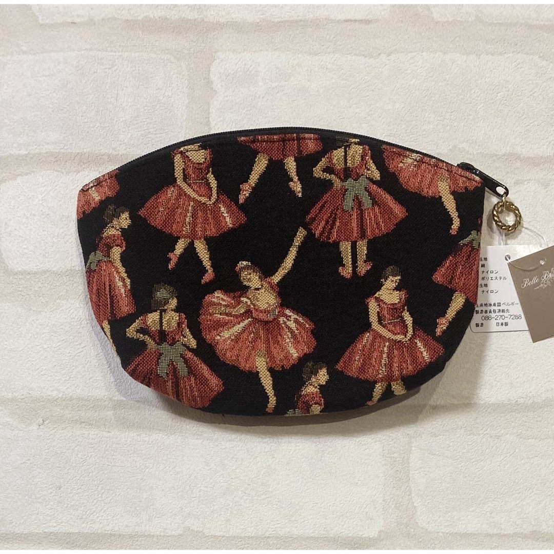 ベルブランシェ ゴブラン BBポーチ大 バレリーナ 赤ドレス レディースのファッション小物(ポーチ)の商品写真