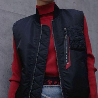 アメリヴィンテージ(Ameri VINTAGE)の専用　AMERI×ALPHA MA1 VEST amerivintage(ブルゾン)