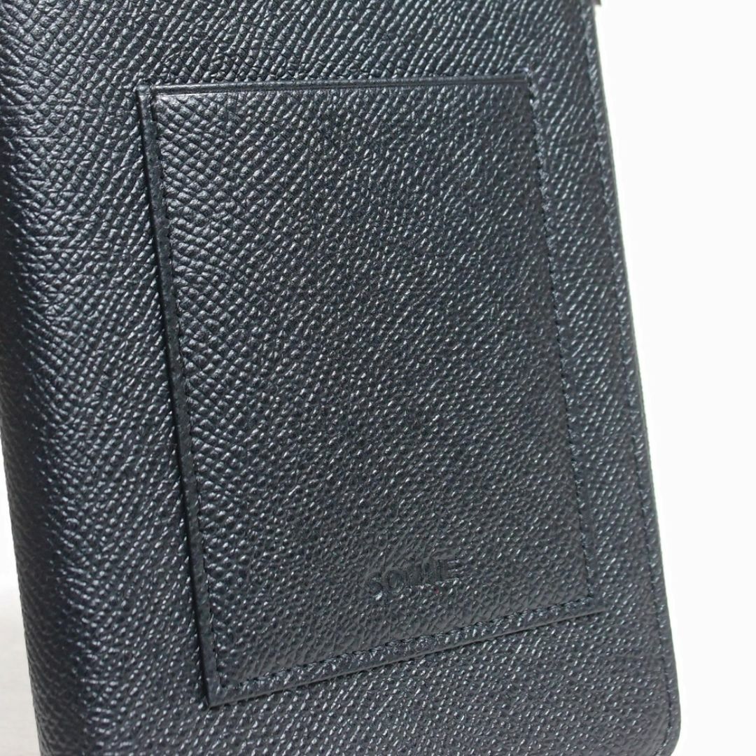 新品 SONNE スマホショルダーバッグ レザー CLAUDIO ブラック 新品 SONNE スマホショルダーバッグ レザー CLAUDIO ブラック