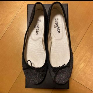 レペット(repetto)の美品※repetto レペット サンドリオン ラメ バレエ フラット シューズ(バレエシューズ)