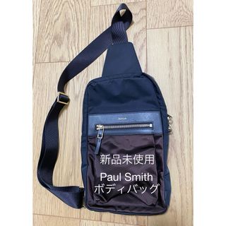 ポールスミス(Paul Smith)の新品未使用 ポールスミス ボディバッグ ウエストポーチ 黒 ブラウン ショルダー(ボディーバッグ)