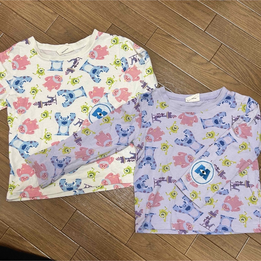 【リンクコーデ】モンスターズインク キッズロンT 100 & 110 キッズ/ベビー/マタニティのキッズ服男の子用(90cm~)(Tシャツ/カットソー)の商品写真