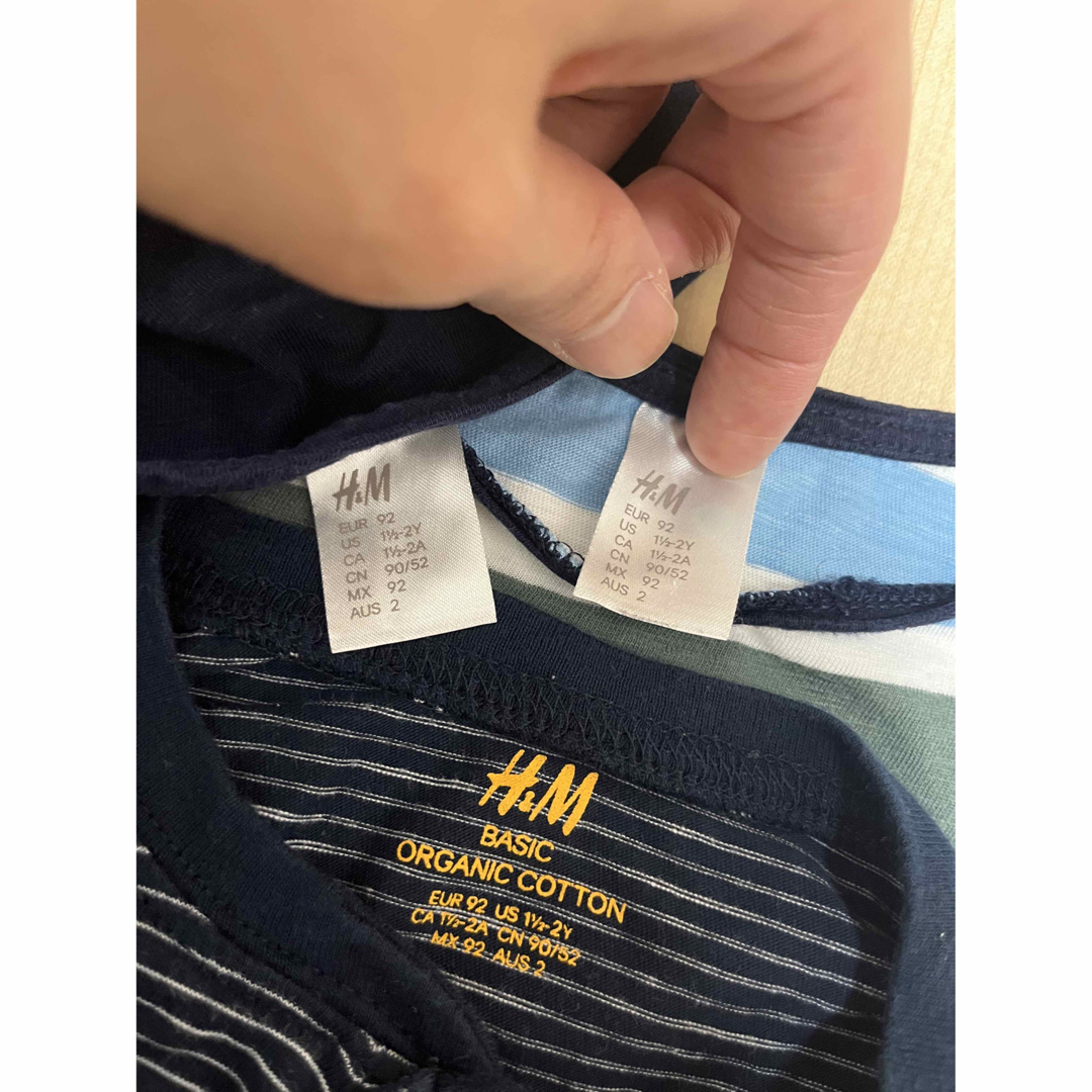 H&M(エイチアンドエム)のH&M ９０　９２　ロンT 長袖Tシャツ　まとめ キッズ/ベビー/マタニティのキッズ服男の子用(90cm~)(Tシャツ/カットソー)の商品写真