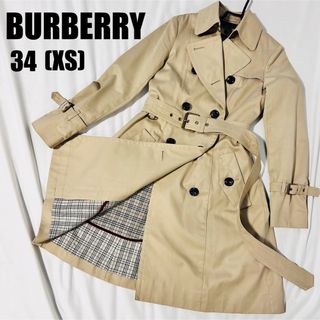 BURBERRY BLUE LABEL - 【希少】バーバリーブルーレーベル　クレストブリッジ　トレンチコート　34サイズ