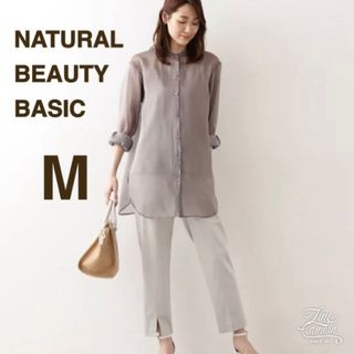 ナチュラルビューティーベーシック(NATURAL BEAUTY BASIC)のナチュラルビューティーベーシック M シアーシャツ ブラウス チュニック 春(シャツ/ブラウス(長袖/七分))