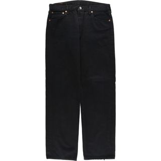 リーバイス(Levi's)の古着 00年代 リーバイス Levi's 501 ユーロモデル ブラックデニム ストレートデニムパンツ 英国製 メンズw34 /eaa428793(デニム/ジーンズ)