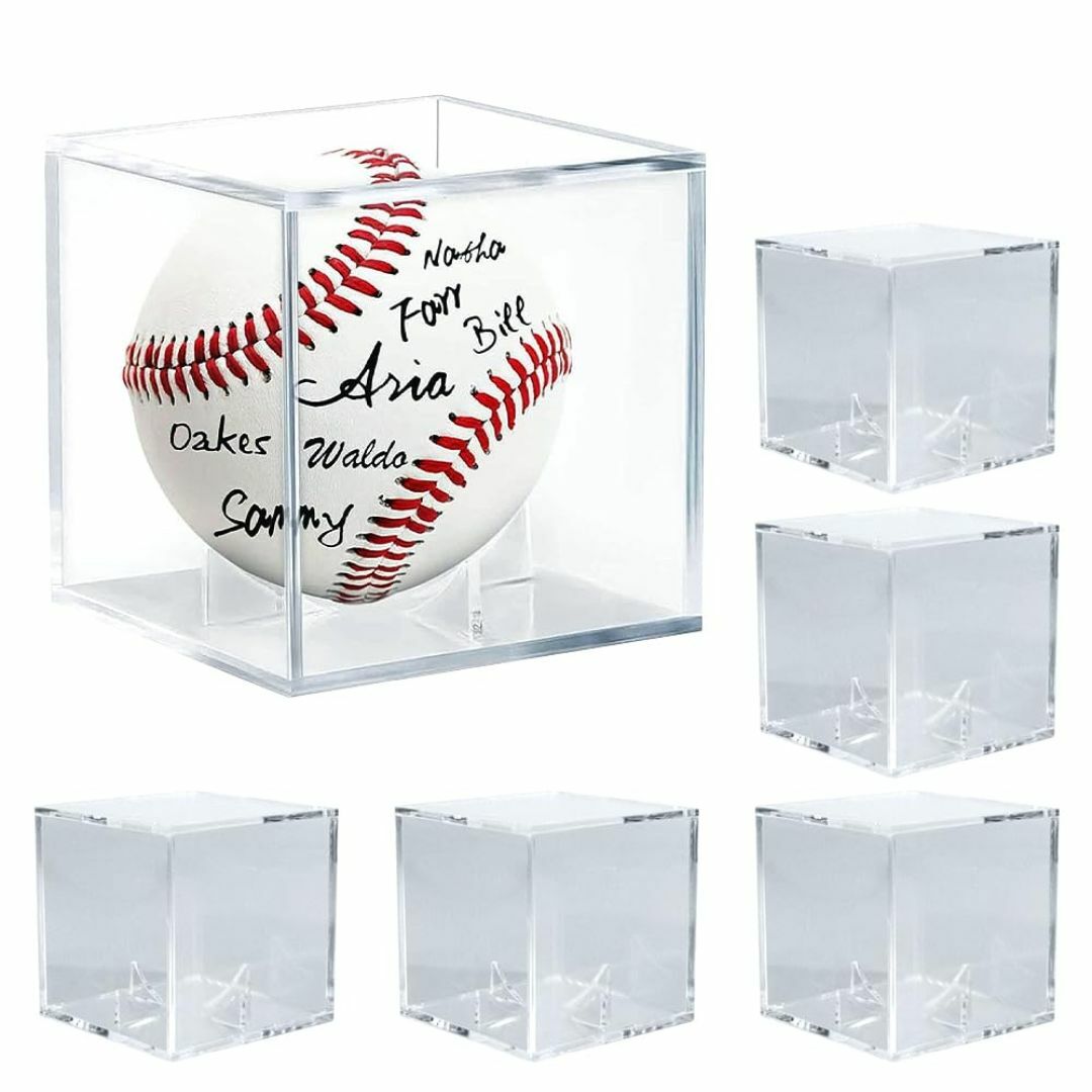 TMR.Breath G サインボール 6個セット 全面透明 コレクション保管  スポーツ/アウトドアの野球(その他)の商品写真