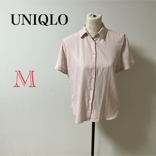 ユニクロ(UNIQLO)の【UNIQLO】レディース シャツ 半袖 トップス ブラウス ピンク(シャツ/ブラウス(半袖/袖なし))