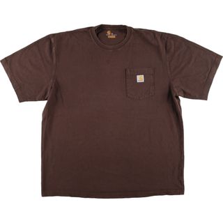 カーハート(carhartt)の古着 カーハート Carhartt ORIGINAL FIT 半袖 ワンポイントロゴポケットTシャツ メンズXL /eaa436239(Tシャツ/カットソー(半袖/袖なし))