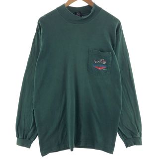 ハーレーダビッドソン(Harley Davidson)の古着 90年代 ハーレーダビッドソン Harley-Davidson ハイネック ロングTシャツ ロンT USA製 メンズL ヴィンテージ /eaa390148(Tシャツ/カットソー(半袖/袖なし))