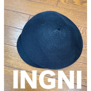 INGNI - イング　レディース　黒　キャスケット　夏用
