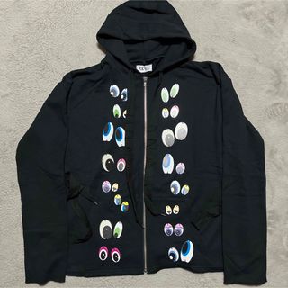 KIDILL HIRO 目玉　パーカー　スウェット　黒　ブラック　HOODIE