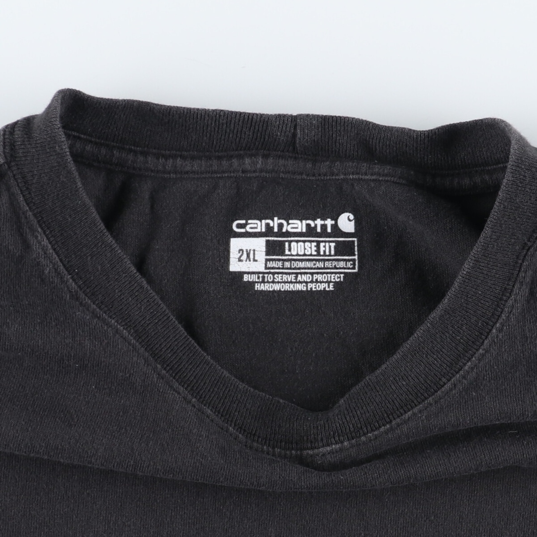 carhartt(カーハート)の古着 カーハート Carhartt Loose Fit 半袖 ワンポイントロゴポケットTシャツ メンズXXL /eaa436241 メンズのトップス(Tシャツ/カットソー(半袖/袖なし))の商品写真
