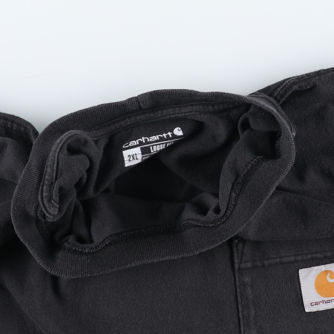 carhartt(カーハート)の古着 カーハート Carhartt Loose Fit 半袖 ワンポイントロゴポケットTシャツ メンズXXL /eaa436241 メンズのトップス(Tシャツ/カットソー(半袖/袖なし))の商品写真