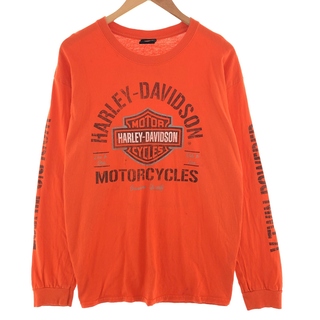 ハーレーダビッドソン(Harley Davidson)の古着 ハーレーダビッドソン Harley-Davidson ロングTシャツ ロンT メンズXL /eaa382784(Tシャツ/カットソー(半袖/袖なし))