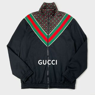 GUCCI グッチ GGスター ジャージ トラックジャケット 黒 シェリーライン