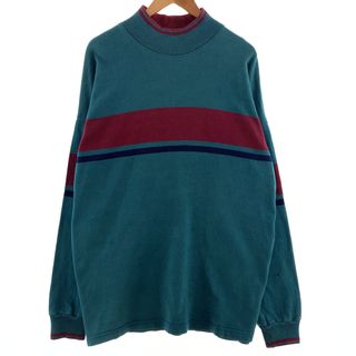 エルエルビーン(L.L.Bean)の古着 80~90年代 エルエルビーン L.L.Bean ハイネック ロングTシャツ ロンT USA製 メンズXL ヴィンテージ /eaa390278(Tシャツ/カットソー(半袖/袖なし))