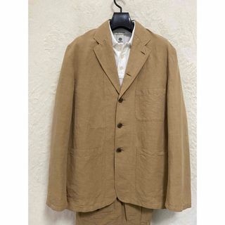 バーブァー(Barbour)の【新品同様】春夏物 Barbour メンズ 綿麻 セットアップ 38 ベージュ(セットアップ)