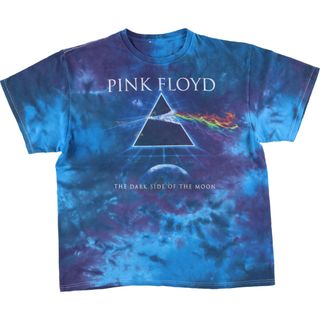 古着 PINK FLOYD ピンクフロイド タイダイ柄 バンドTシャツ バンT メンズL /eaa433925(Tシャツ/カットソー(半袖/袖なし))