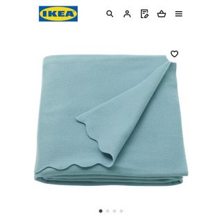 イケア(IKEA)の新品◎IKEA THORGUN トホルグン ブランケット★ひざ掛け★ライトブルー(毛布)