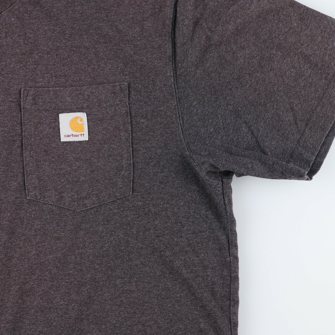 carhartt(カーハート)の古着 カーハート Carhartt ORIGINAL FIT 半袖 ワンポイントロゴポケットTシャツ メンズM /eaa436242 メンズのトップス(Tシャツ/カットソー(半袖/袖なし))の商品写真