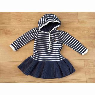 ギャップ(GAP)のbaby gap 12-18M 80 ワンピース ボーダー ニット クマ くま(ワンピース)