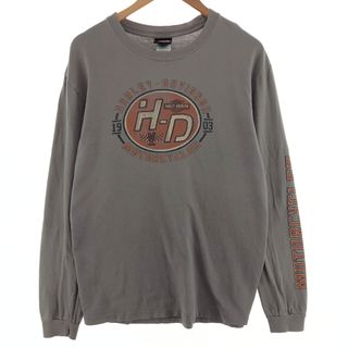 ハーレーダビッドソン(Harley Davidson)の古着 ハーレーダビッドソン Harley-Davidson ロングTシャツ ロンT メンズL /eaa382823(Tシャツ/カットソー(半袖/袖なし))