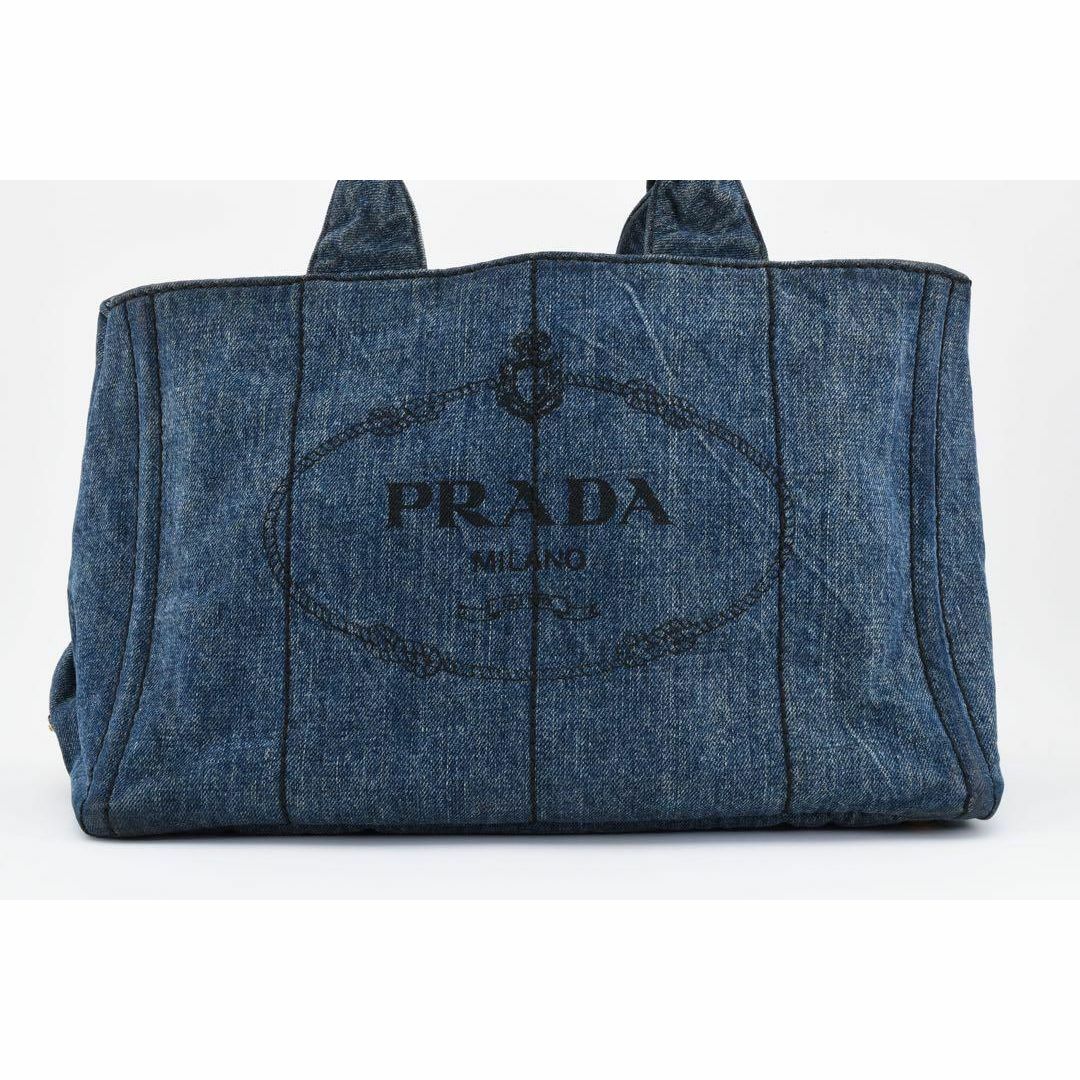 PRADA(プラダ)の極美品　PRADA プラダ　カナパ　デニム　トートバッグ　24030108 レディースのバッグ(ハンドバッグ)の商品写真