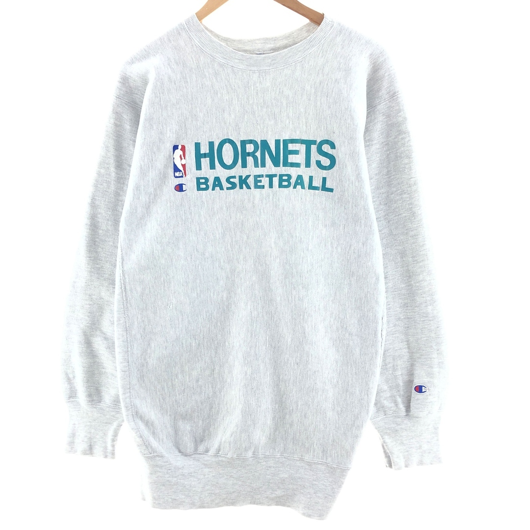 Champion(チャンピオン)の古着 90年代 チャンピオン Champion REVERSE WEAVE リバースウィーブ 刺繍タグ NBA CHARLOTTE HORNETS シャーロットホーネッツ プリントスウェットシャツ トレーナー USA製 レディースXXL ヴィンテージ /eaa391153 レディースのトップス(トレーナー/スウェット)の商品写真