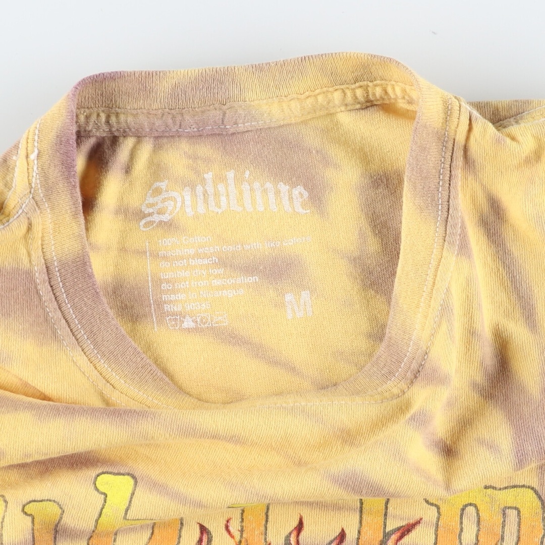 古着 SUBLIME サブライム タイダイ柄 バンドTシャツ バンT メンズM /eaa433926 メンズのトップス(Tシャツ/カットソー(半袖/袖なし))の商品写真