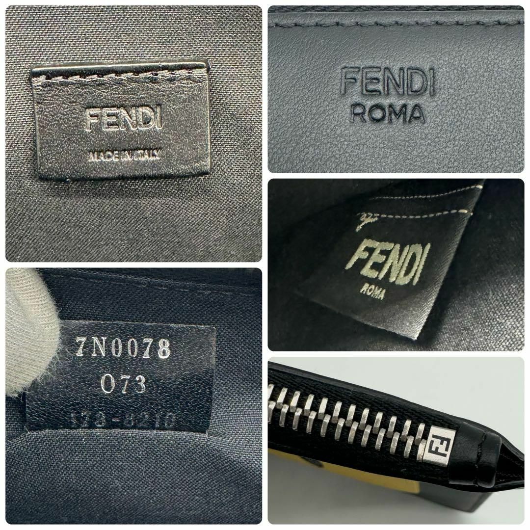 FENDI(フェンディ)の【新品未使用美品・付属品有】FENDI クラッチバッグ バグズモンスター レザー メンズのバッグ(セカンドバッグ/クラッチバッグ)の商品写真