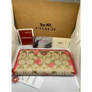 コーチ(COACH)のCOACH　コーチ　F51339　長財布　デイジー　シグネチャー　フローラル　　(財布)