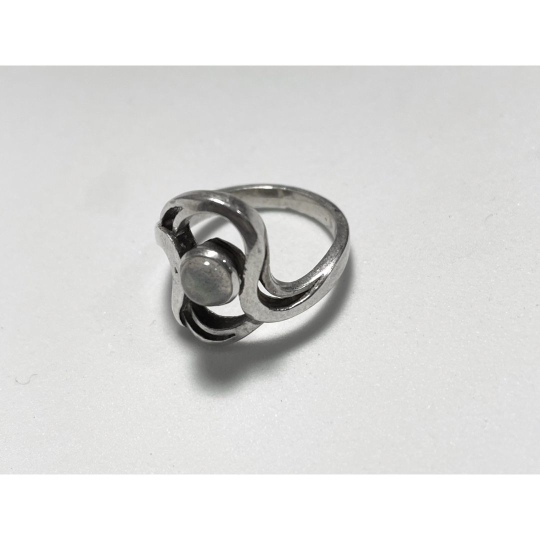 ムーンストーン　シャトヤンシー　スターリングシルバー925リング　天然石　13号 メンズのアクセサリー(リング(指輪))の商品写真