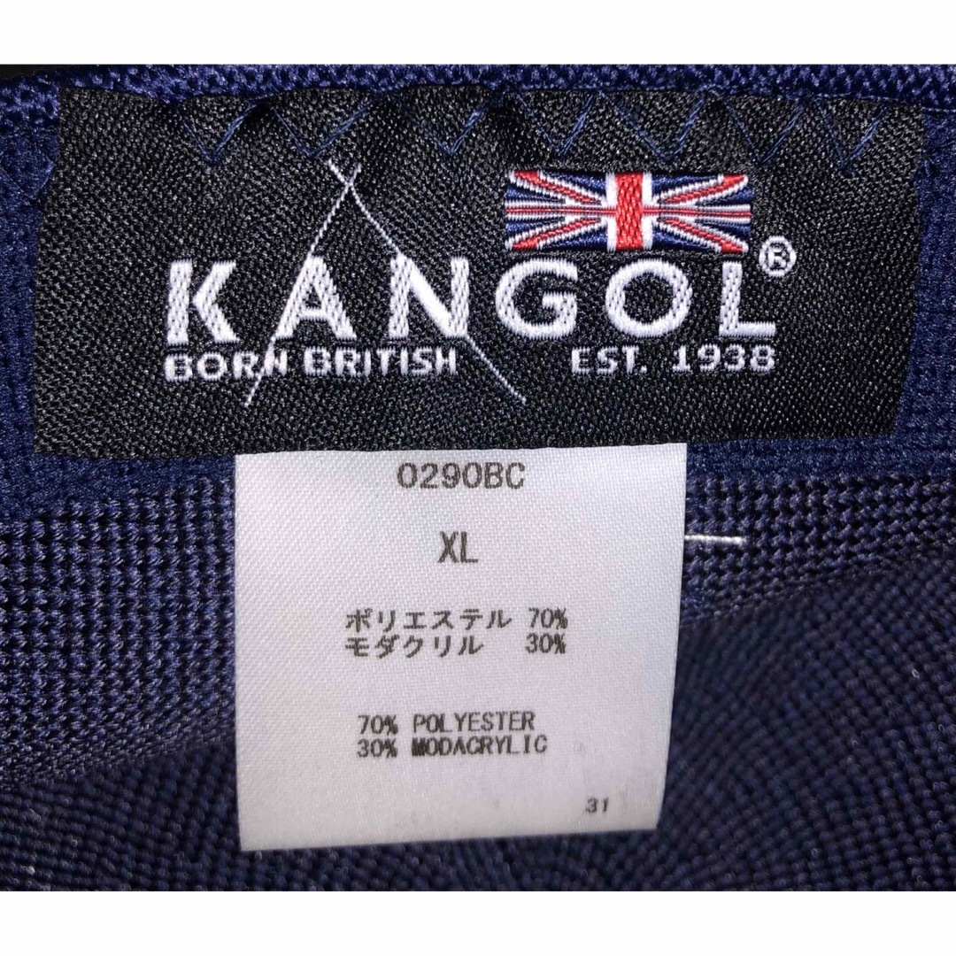 KANGOL(カンゴール)のXL 美品 KANGOL トロピック ハンチングキャップ ベレー帽 ネイビー 紺 メンズの帽子(ハンチング/ベレー帽)の商品写真