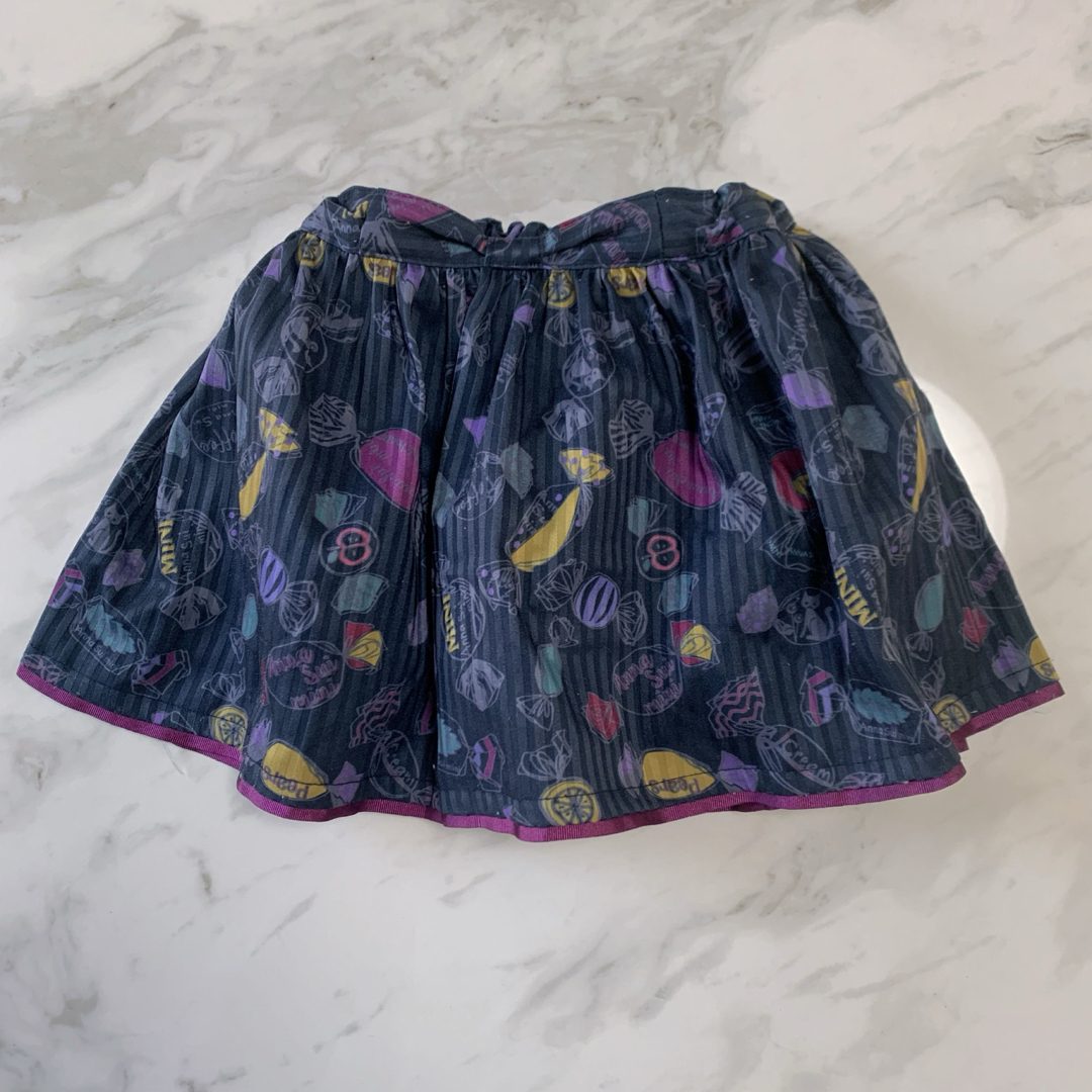 ANNA SUI mini(アナスイミニ)のANNA SUI アナスイミニ 女の子 スカート 90cm パープル キッズ/ベビー/マタニティのキッズ服女の子用(90cm~)(スカート)の商品写真