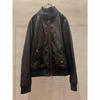 カスタムカルチャー(CUSTOM CULTURE)の00s archive japanese label jacket 黒豹柄(ナイロンジャケット)