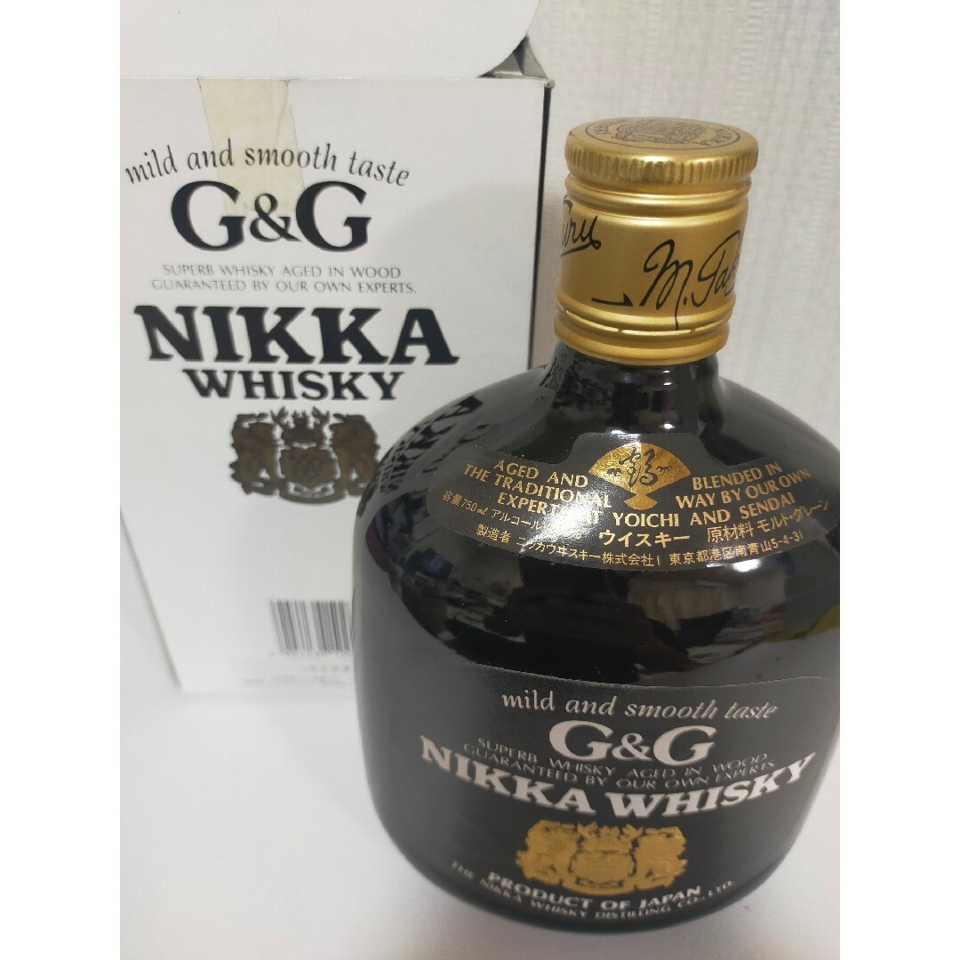 ニッカウヰスキー(ニッカウイスキー)のブランデー2本　ジョニ黒　G&G　4本セット 食品/飲料/酒の酒(ウイスキー)の商品写真