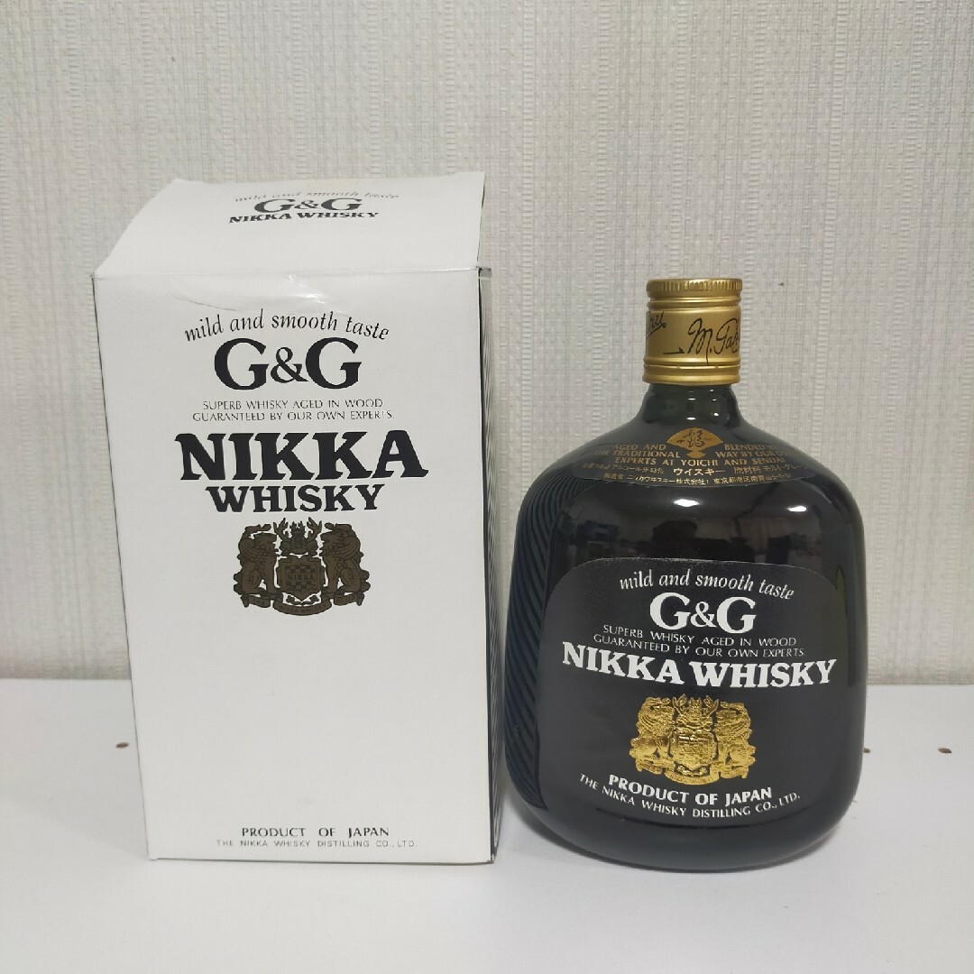 ニッカウヰスキー(ニッカウイスキー)のブランデー2本　ジョニ黒　G&G　4本セット 食品/飲料/酒の酒(ウイスキー)の商品写真