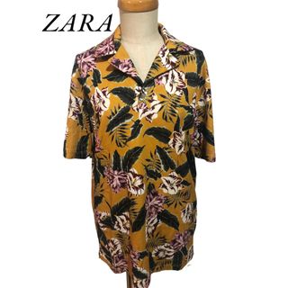 ザラ(ZARA)の新品★ザラマン ZARA MAN スキッパー アロハシャツ トップス 半袖 S(シャツ)