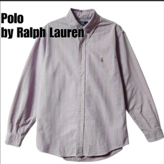 ポロラルフローレン(POLO RALPH LAUREN)のポロ　ラルフローレン　BDシャツ　ストライプ　長袖 シャツ　サイズL相当(シャツ)